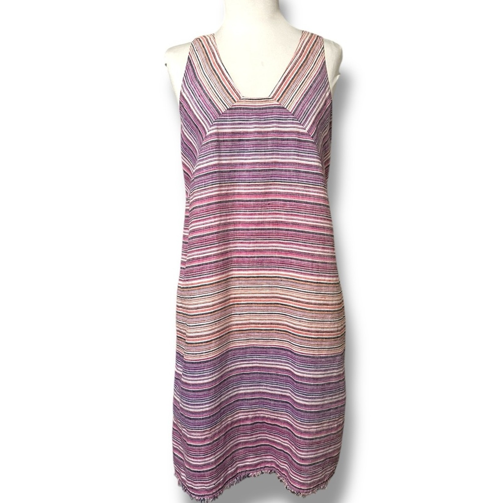 Tommy Bahama Multicolor Striped Linen Dress